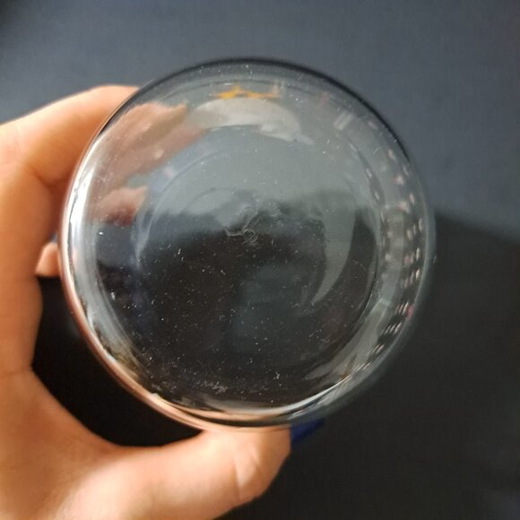 Libbey Country Goose Glass Tumbler 1980s Blue Bow Tulips 3 3/8" Vintage USA - Picture 12 of 14